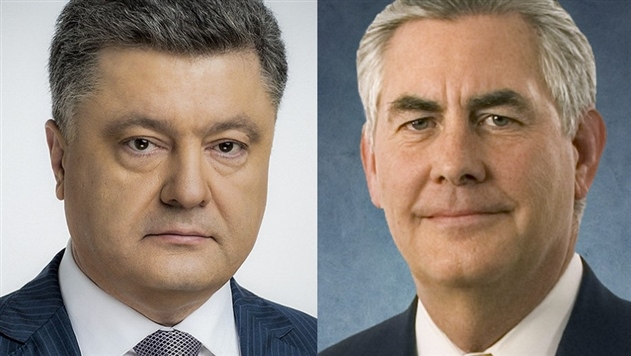 Порошенко и Тиллерсон обсудили ситуацию в Донбассе