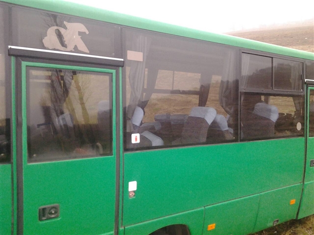 ГАИ показала фото ДТП с участием автобуса, который вез военных в Гродно