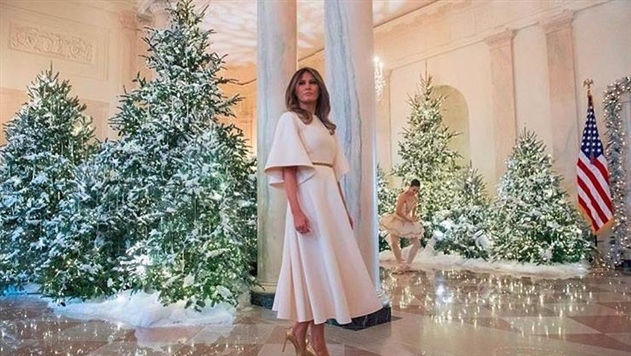 Мелания Трамп украсила Белый дом к Рождеству