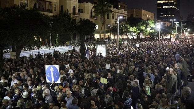 В Израиле прошел марш против коррупции