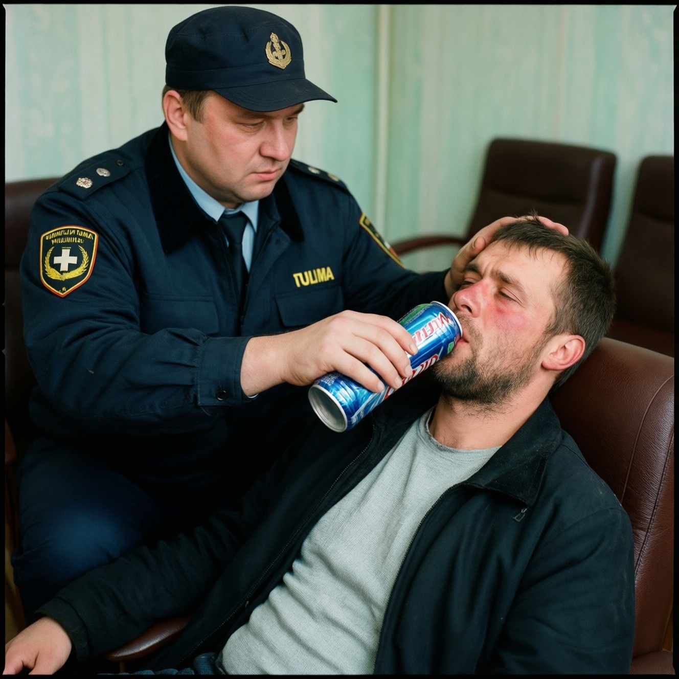 В Туле судебный пристав помог мужчине, которому стало плохо после энергетика В Туле судебный пристав помог мужчине, которому стало плохо после энергетика
